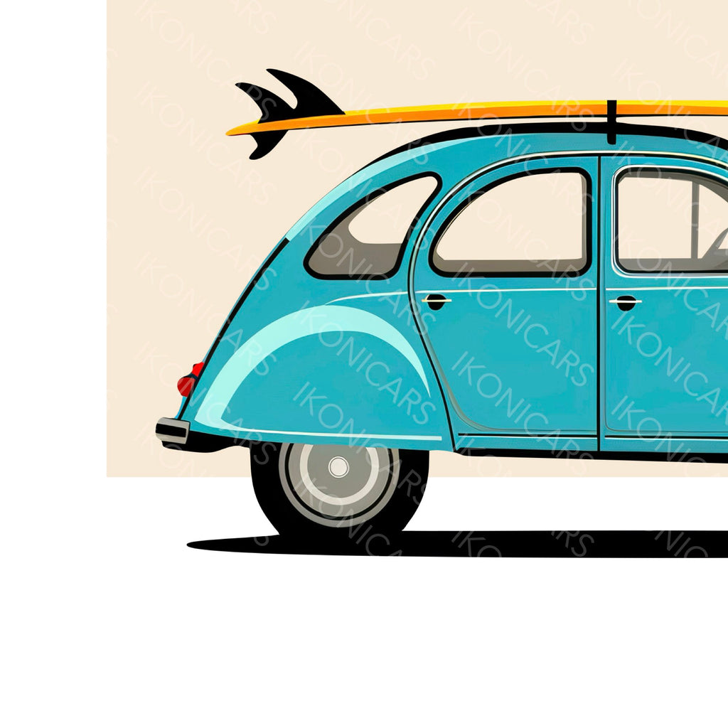Citroën 2CV Bleue — Collection Iconique
