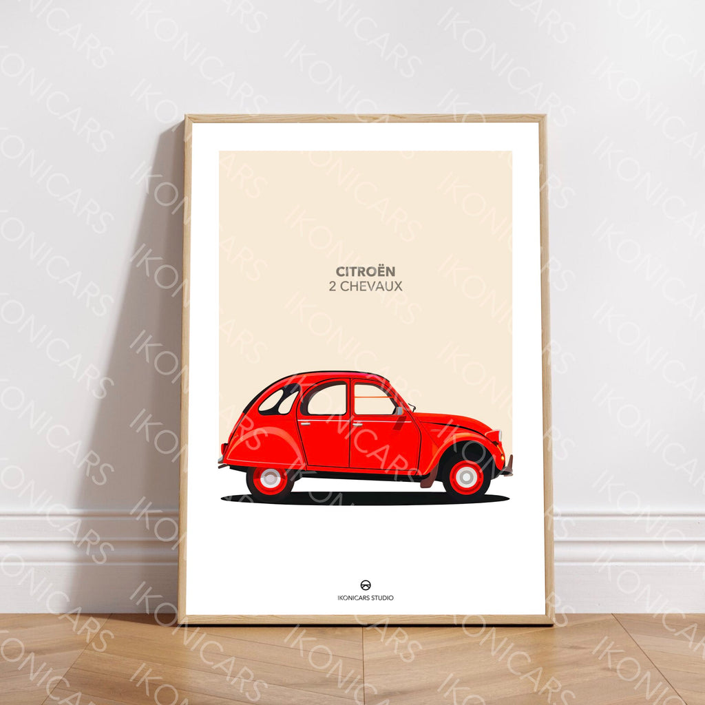 Citroën 2CV Rouge — Collection Iconique