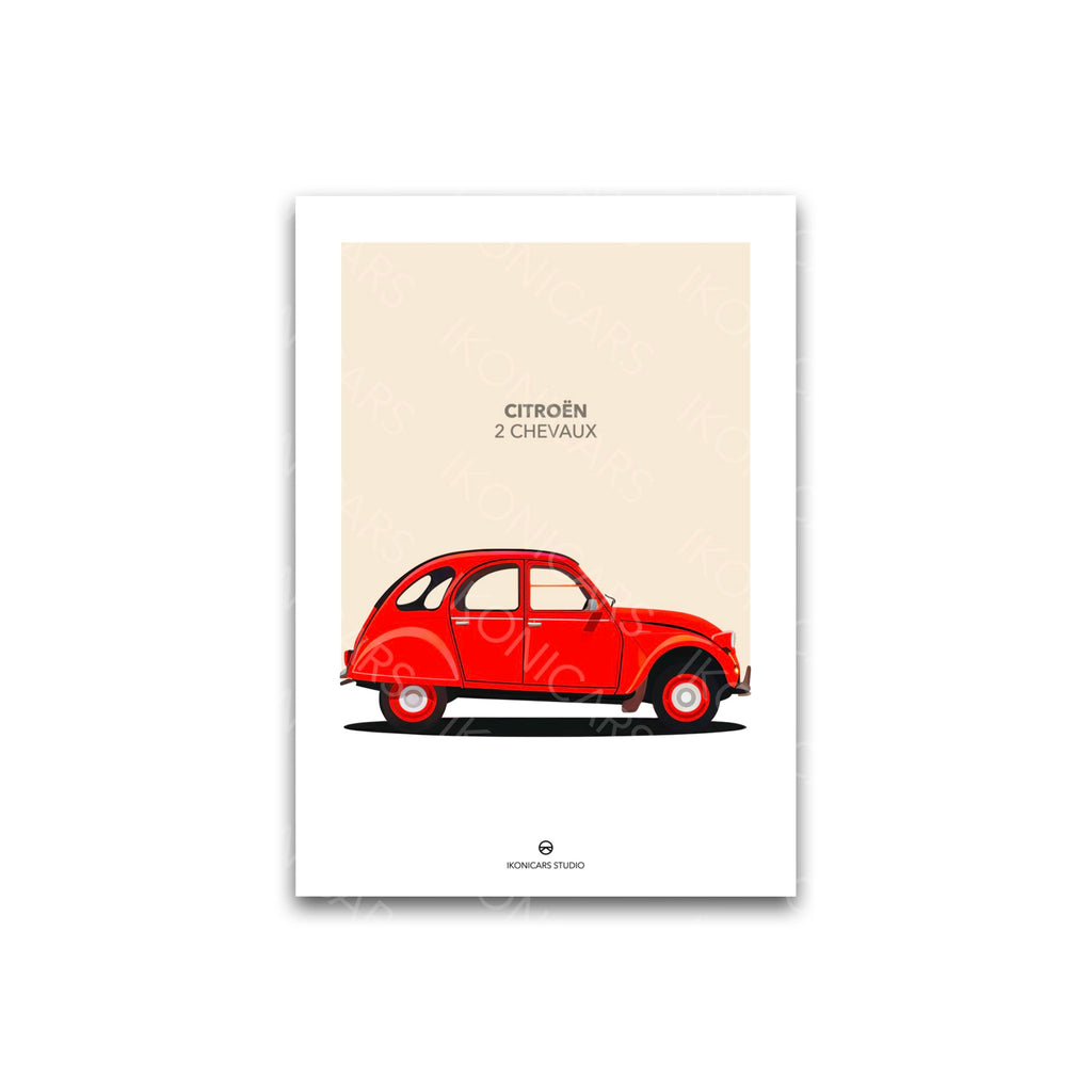 Citroën 2CV Rouge — Collection Iconique