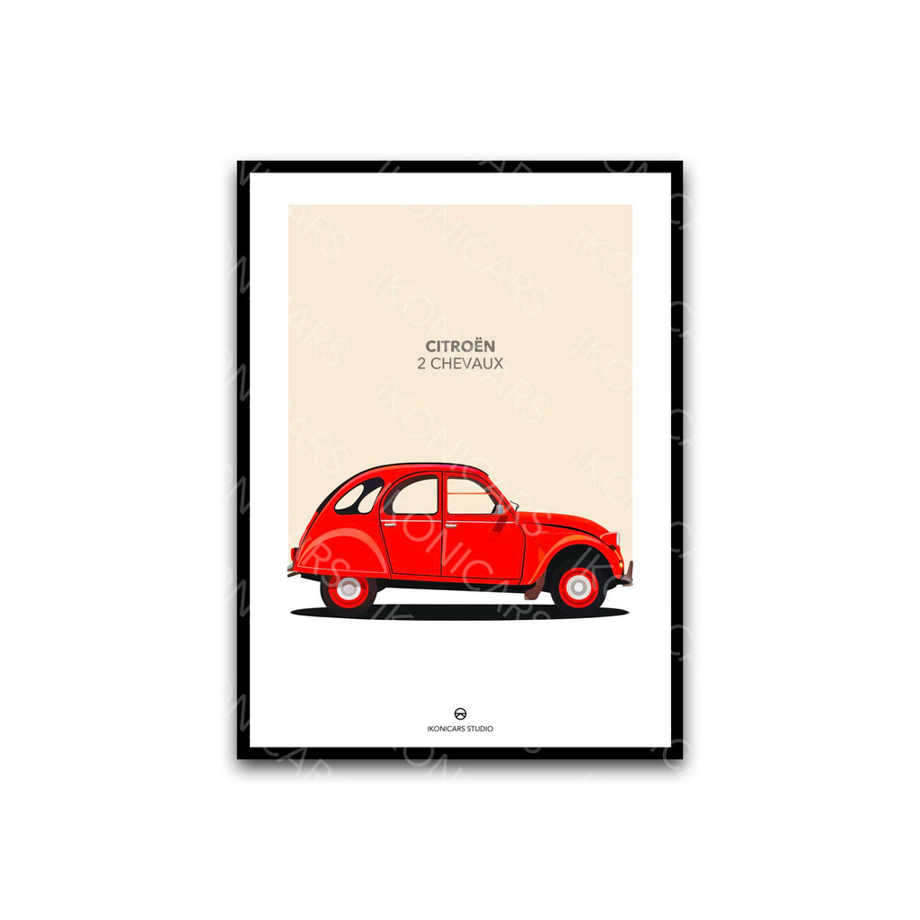 Citroën 2CV Rouge — Collection Iconique