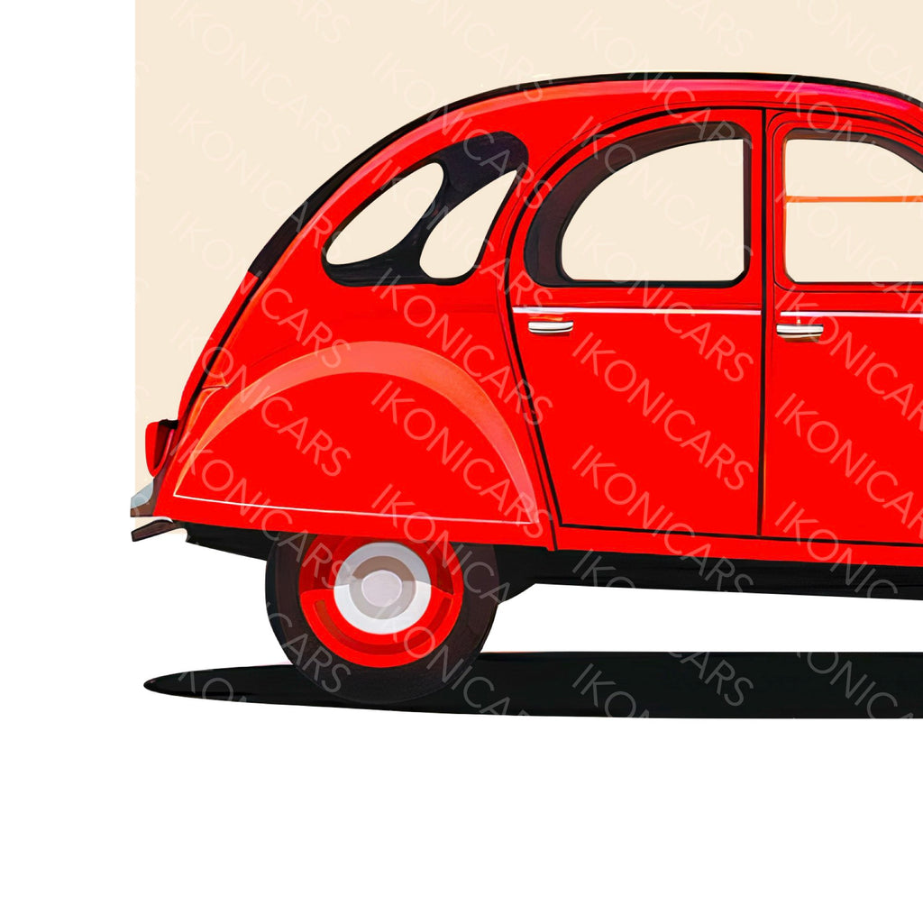 Citroën 2CV Rouge — Collection Iconique