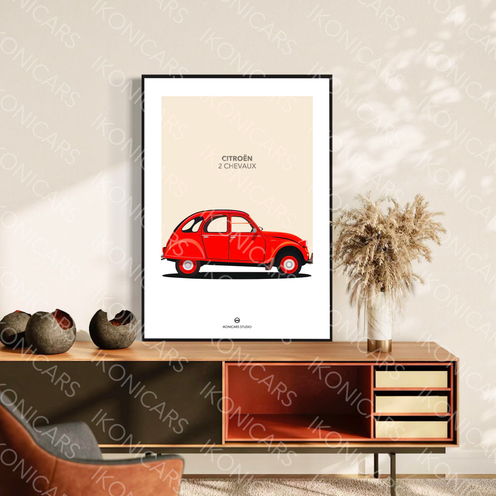 Citroën 2CV Rouge — Collection Iconique