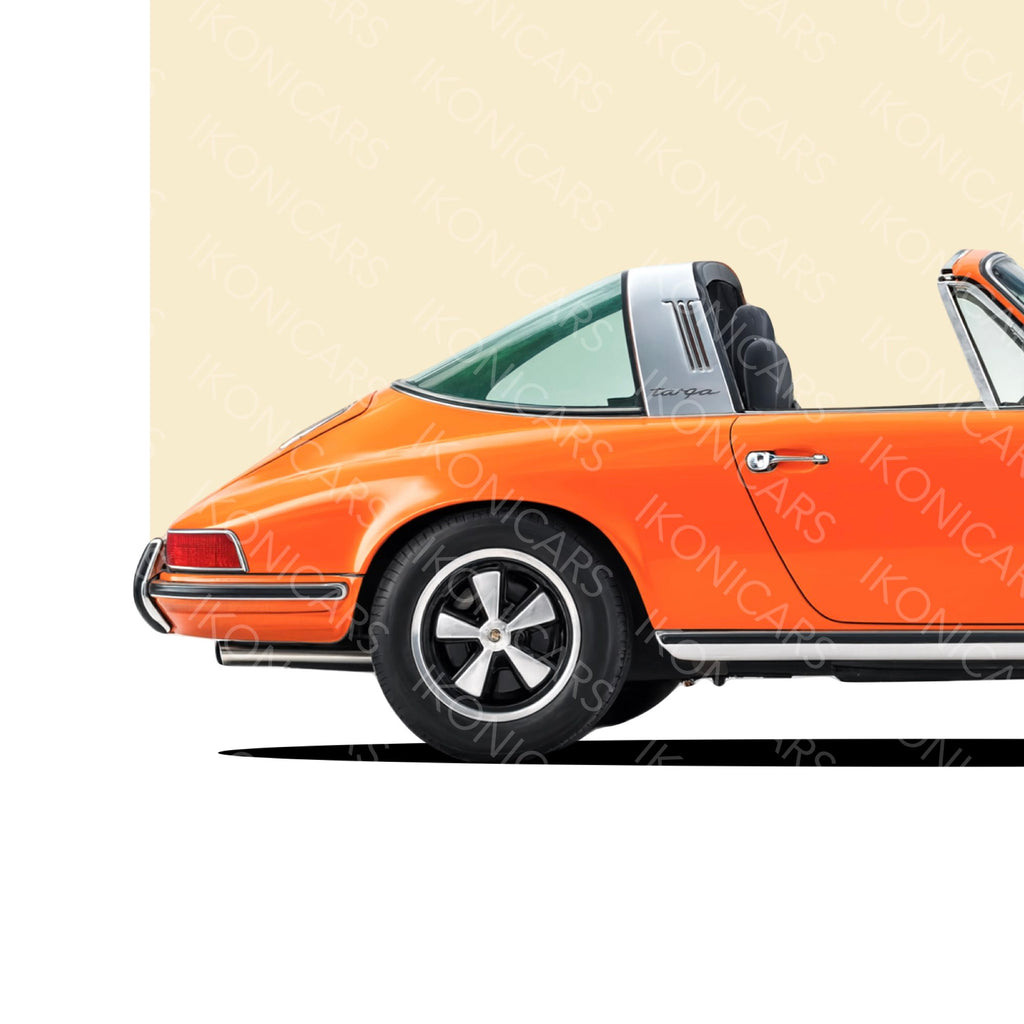 Porsche 911 Targa Orange — Collection Iconique