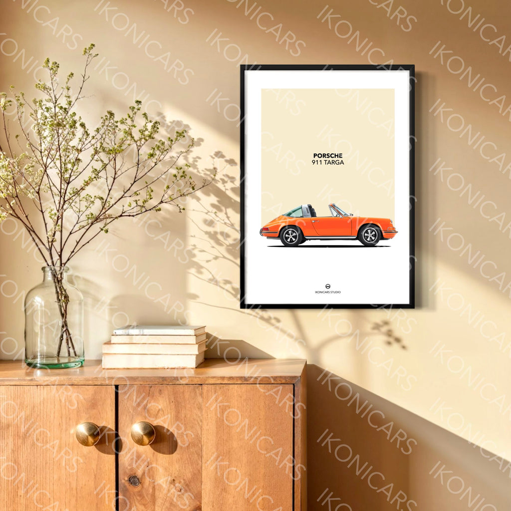 Porsche 911 Targa Orange — Collection Iconique