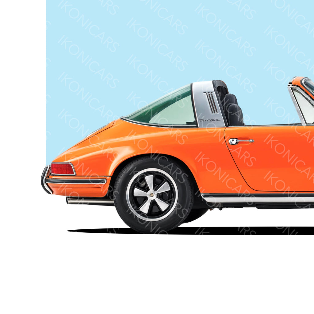 Porsche 911 Targa Orange — Collection Iconique