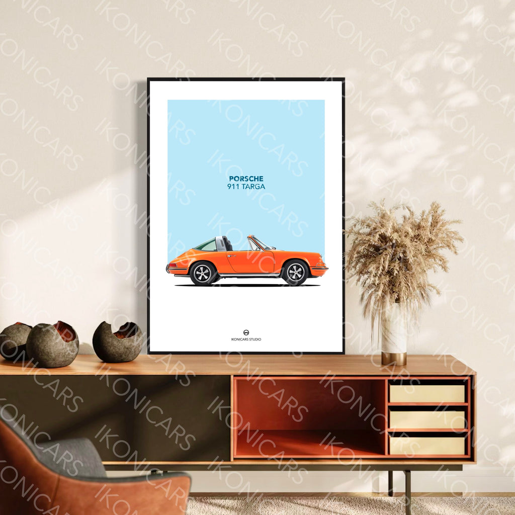 Porsche 911 Targa Orange — Collection Iconique