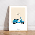 Vespa Bleue — Collection Iconique
