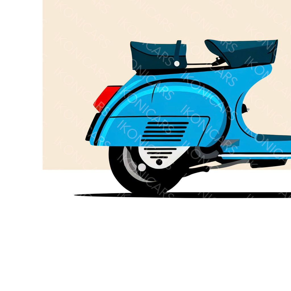 Vespa Bleue — Collection Iconique